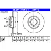Image de Disque de frein ATE 24.0111-0116.1 avant, plein, 1 pièce