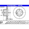 Image de Disque de frein ATE 24.0125-0100.1 avant, ventilé, à haute teneur en carbone, 1 pièce