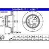 Image de Disque de frein ATE 24.0124-0117.1 arrière, ventilé, à haute teneur en carbone, 1 pièce