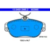 Image de Jeu de plaquettes de frein ATE 13.0460-2985.2, avant