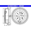 Image de Tambour de frein ATE 24.0220-3035.1