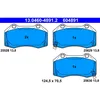 Image de Jeu de plaquettes de frein, frein à disque ATE 13.0460-4891.2
