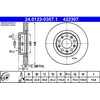 Image de Disque de frein ATE 24.0122-0307.1 arrière, ventilé, 1 pièce