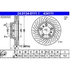 Image de Disque de frein ATE 24.0134-0111.1 avant, ventilé, à haute teneur en carbone, 1 pièce