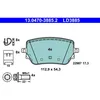 Image de Jeu de plaquettes de frein ATE 13.0470-3885.2, arrière, Céramique