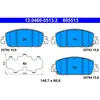 Image de Jeu de plaquettes de frein ATE 13.0460-5513.2, avant