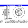 Image de Disque de frein ATE 24.0122-0314.1 avant, ventilé, à haute teneur en carbone, 1 pièce