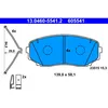 Image de Jeu de plaquettes de frein ATE 13.0460-5541.2, avant