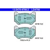 Image de Jeu de plaquettes de frein ATE 13.0470-4700.2, avant, Céramique