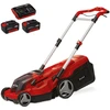 Image de Tondeuse à gazon sans fil - Rasarro - 36 V (2×18 V) - Largeur de coupe 38 cm - 2 batteries 4,0 Ah + chargeur rapide - Mulching -