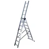Image de Échelle transformable 3 plans 2,25 à 5 m - aluminium - 3 x 8 échelons