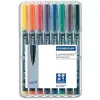 Image de Feutre Staedtler Lumocolor - moyen 1 mm - permanent - pochette de 8 coloris assortis