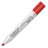 Image de Marqueur Staedtler Lumocolor 351B - pointe biseautée - effaçable rouge
