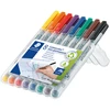 Image de STAEDTLER Lumocolor Marqueur non-permanent Lumocolor 316 pointe fine 0,6 mm plastique recyclé à 97% - Etui de 8 assortis