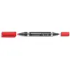 Image de Marqueurs STAEDTLER LUMOCOLOR permanents double pointe - rouge