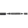 Image de Staedtler Lumocolor Marqueur permanent Lumocolor Duo - Pointes fine et moyenne 1.5 mm - Noir