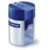 Image de Staedtler 512 2 orifices taille-crayons 8,2 mm et 10,2 mm orifices bleu et argent