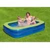 Image de Piscine bébé 2 boudins Happy People (x3) Bleu 30x8,5x37 cm A2103355