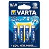 Image de Carte de 4 piles HIGH ENERGY - 1,5 V LR3 / AAA