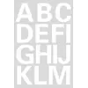 Image de HERMA Lettres adhèsives A-Z, film blanc, 25 mm de hauteur,
