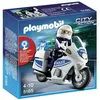 Image de PLAYMOBIL 5185 Motard Police et Lumière en occasion ou reconditionné
