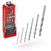 Image de Coffret forets HSS-G - 6 pièces - acier rapide - Ø 3-8mm - affûtage précis