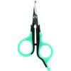 Image de Ciseaux pour face et pattes, plastique/acier inox Trixie Bleu TU 2360