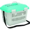 Image de Cage de transport pour lapin nain, en plastique Trixie Midi-Capri Gris TU 39792