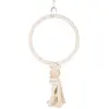 Image de anneaux en corde avec bloc en bois Trixie Beige TU 5159