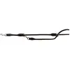 Image de Laisse pour chien réglable cousue ronde en cuir Trixie Active S/M Noir S/M 16321