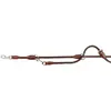 Image de Laisse pour chien réglable cousue ronde en cuir Trixie Active L/XL Marron L/XL 16332