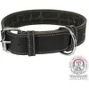 Image de Collier pour chien en cuir ciré et vieilli Heartbeat Trixie Noir M 18985