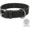 Image de Collier pour chien en cuir ciré et vieilli Heartbeat Trixie Noir L 18986