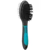 Image de broses pour chien double, en plastique/nylon & poils métal Trixie Noir TU 24151