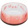 Image de gamelles pour chat motif poisson-coeur, plastique./anneau caout Trixie Orange TU 24420