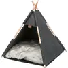 Image de Lit pour chien feutre Trixie Tipi Gris TU 36275