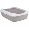 Image de Bac à litière pour chat avec rebord Trixie Classic Marron 37x15x48 cm 40186