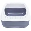 Image de Bac à litière avec rebord imprimé Trixie Delio Gris TU 40397