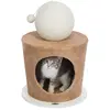 Image de Abri pour chat douillet avec balle griffoir Trixie Marron 36x50 cm 44413