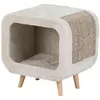 Image de Abri pour chat douillet pieds en bois Trixie Alicia Gris 48x48x38 cm 44430