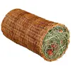 Image de Jouet pour lapin et petit rongeur - Tunnel en osier avec foin et carotte Trixie Marron 220 g 60777