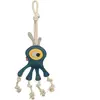 Image de Jouet pour chien monstre sur corde en cuir Trixie Bleu 47 cm 35994