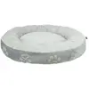 Image de Panier pour chien flanelle/peluche rond Trixie Jimmy Soft Gris 70 cm 377027