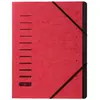 Image de Trieur à élastiques Pagna - A4 - 12 divisions - rouge