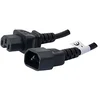 Image de Générique ecf-808361 câble électrique noir 1,8 m iec c14 iec c15