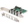 Image de DIGITUS Carte réseau PCI Express USB 3.0, 4 ports, 5 Gbit/s.