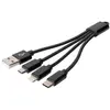 Image de DIGITUS Câble de charge 3-en-1, USB A-Lightning + Micro USB