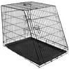 Image de Cage de transport pour chien 2 portes Kerbl Noir 92x63x74 cm 81368
