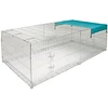 Image de Enclos extérieur pour rongeurs antifugue Kerbl Argenté 230x115x70 cm 82825