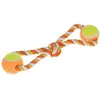 Image de Jouet pour chien corde et balles Kerbl (x1) Orange 34 cm 80796